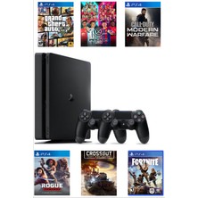 Sony Playstation 4 Slim 1TB +Yenilenmiş + 2. Ps4 Kol +  15 Dijital Oyun