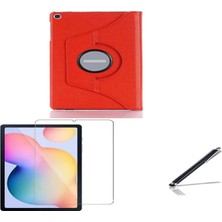 Kılıforyum  Lenovo Tab M10 Fhd Plus TB-X606F 10.3" Uyumlu Kılıf+Kalem+Temperli Cam Dönerli Tablet Kılıfı Seti Set Dönerli Kılıforyum  Lenovo M10 X606F