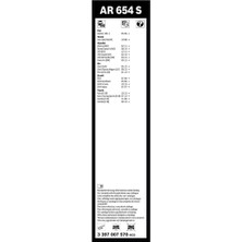 Bosch Aerotwin Silecek Seti - [650/340 Mm] Suzukı Sx4 (2006 - 2021) - AR 654 S