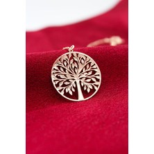 Gökdeniz 925 925 Ayar Rose Hayat Ağacı Gümüş Kolye