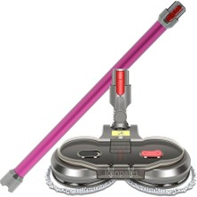 Parmis Dyson Uyumlu V6 V7 V8 V10 V11 Dik Süpürge Turbo Emici Yer Başlığı Su Depolu Paspas Aparatı ve Kırmızı Boru