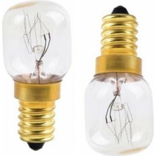 Parmis Eminçelik Uyumlu Ankastre Davlumbaz Buzdolabı Fırın 15 Watt Gün Işığı 300° Halojen Ampül 2 Adet