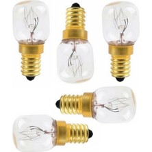 Parmis Siemens Uyumlu Ankastre Davlumbaz Buzdolabı Fırın 15 Watt Gün Işığı 300° Halojen Ampül 5 Adet