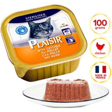 Plaisir Pate Tavuk Sterilised 100gr Plaisir Yaş Kedi Maması