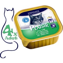 Plaisir Pate Morinalı Sterilised 100gr Plaisir Yaş Kedi Maması 4ADET