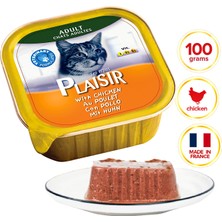 Plaisir Pate Tavuk Etli 100gr Plaisir Yaş Kedi Kedi Maması 32ADET