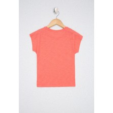U.S. Polo Assn. Kız Çocuk Nar Çiçeği T-Shirt