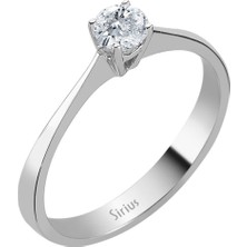 Sirius D Renk 0,27 Karat Pırlanta Tektaş Yüzük 0417R0028