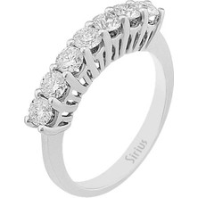 Sirius F Renk 0,97 Karat Pırlanta 7 Taş Yüzük 0417R0042