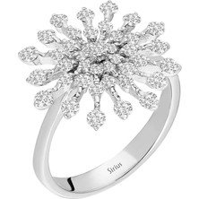 Sirius Pırlanta Taşlı Büyük Kar Tanesi Yüzük 0403R0014