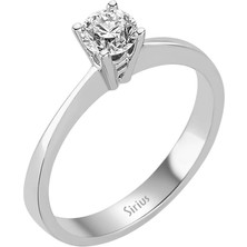 Sirius F Renk 0,42 Karat Pırlanta Tektaş Yüzük 0415R0041