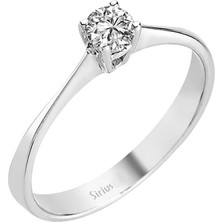 Sirius F Renk 0,22 Karat Pırlanta Tektaş Yüzük 0417R0067