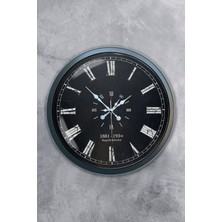 Evcimen Store 40 cm Antrasit Metal Atatürk Duvar Saati