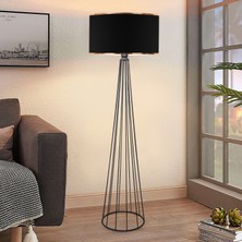 Homing Ardenia Kumaş Başlıklı Metal Ayaklı Lambader
