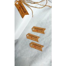 Çikoleyt Design Düğün, Nişan, Nikah Kraft Etiket (2,5x6cm) 50 Adet