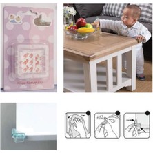 Eym Bebek  Çocuk Güvenliği Için Köşe Koruyucu Şeffaf 4 Adet