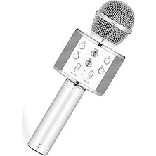 Karaoke Mikrofon Bluetooth Hoparlör Aux USB Mikro Sd Kart Girişli