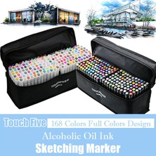 Touch Five 30 Renk Siyah Kabuk Yağlı Alkol Bazlı Sanat Işaretleyiciler Seti Çift Başlı Kroki Marker Sanatçı Fırça Kalem Manga Tasarım Sanat Malzemeleri (Yurt Dışından)