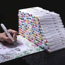 Touch Five 40 Renk Beyaz Kabuk Copic Işaretleyiciler Kroki Seti Manga Tasarım Için Çift Kafa Fırça Kalem Okul Sanat Malzemeleri Için (Yurt Dışından)