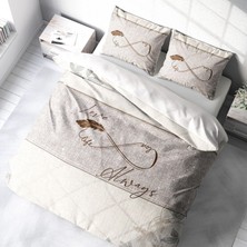 Monohome Sonsuzluk 3D Pamuk Saten Çift Kişilik Nevresim Takımı