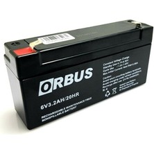 Orbus 6V 3.2AH Uzun Kuru Tip Akü
