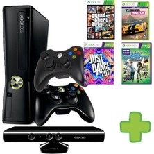 Microsoft Xbox 360 - 2 Adet Kablosuz Kol - Kinect Kamera - 30 Oyun