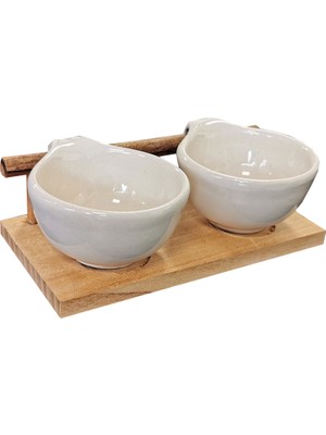 Senfoni Ahşap Tabanlı 2'li Sosluk