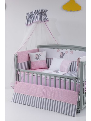 Mini Baby Aqua Cibinlikli Uyku Seti 75X130 Ölçü