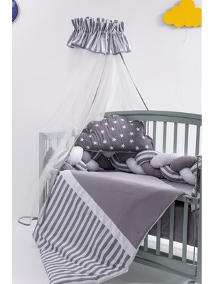 Mini Baby Star Cibinlikli 3'lü Örgülü Uyku Seti 75X130