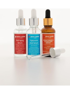 Pierre Cardin 3'lü Süper Fırsat Serum Paketi + C +  + Hyaluronic Acid Serum