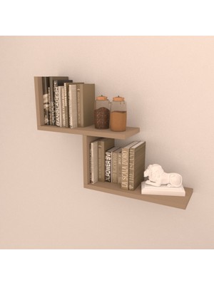 Rafkestir Truva Gizli Duvar Rafı Cappicino