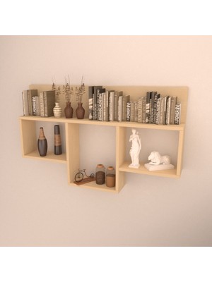 Rafkestir Massa Duvar Rafı Akçaağaç  Mat