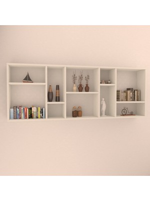 Rafkestir Antissa Duvar Rafı Beyaz  Mat