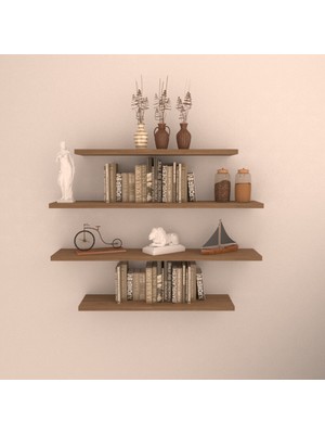 Rafkestir 4 Lü Raf Set  80x80x60x60  Kafkas Meşe  Mat