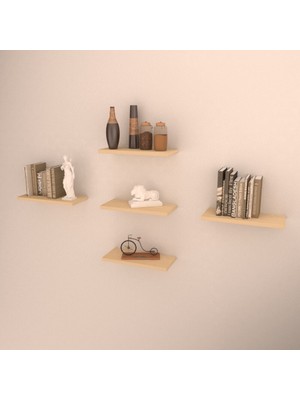 Rafkestir 5 Li Sonoma Duvar Rafı Akçaağaç  Mat