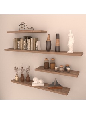 Rafkestir 4 Lü Gizli Bağlantılı Raf Set  80 x 60 x 40 x 40  Sacramento  Mat