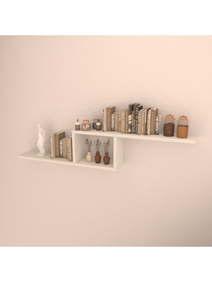 Rafkestir Side Duvar Rafı  Beyaz  Mat