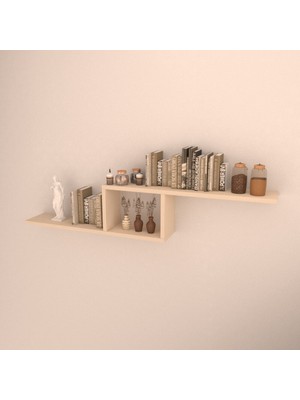 Rafkestir Side Duvar Rafı  Krem  Mat