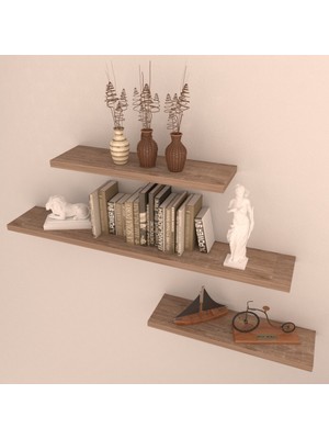 Rafkestir 3'lü Gizli Bağlantılı Raf Set  80 x 40 x 40  Sacramento