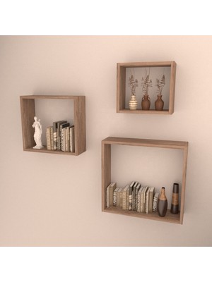 Rafkestir 3'lü Kutu Raf Set  Sacramento
