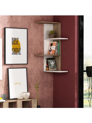 Rafkestir Siri Corner Duvar Raf Seti