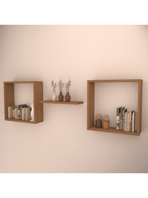 Rafkestir Vienza Duvar Raf Seti Bambu