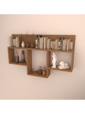 Rafkestir Massa Duvar Rafı Bambu