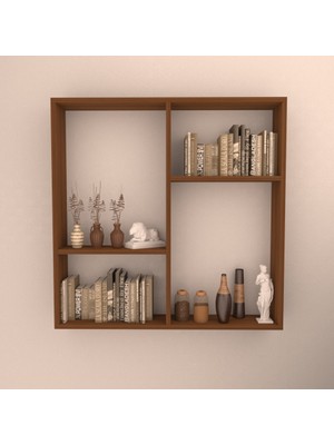 Rafkestir Bologna  1 Duvar Rafı Hareli Ceviz