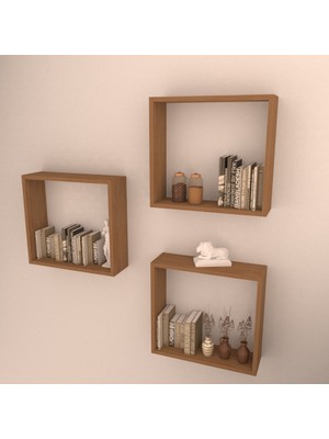 Rafkestir 3'lü Box Raf Set Bambu