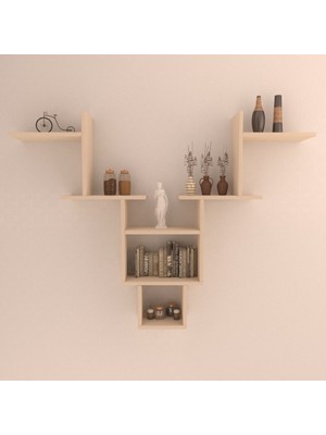 Rafkestir Wolf Duvar Rafı Krem