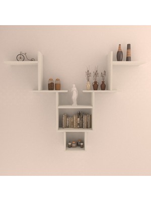 Rafkestir Wolf Duvar Rafı Beyaz