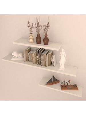 Rafkestir 3'lü Raf Set  60x40x40  Beyaz