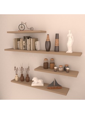 Rafkestir 4'lü Raf Set   100 x 80 x 50 x 50  Cappicino