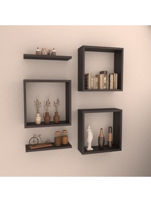 Rafkestir Violet Duvar Rafı Wenge